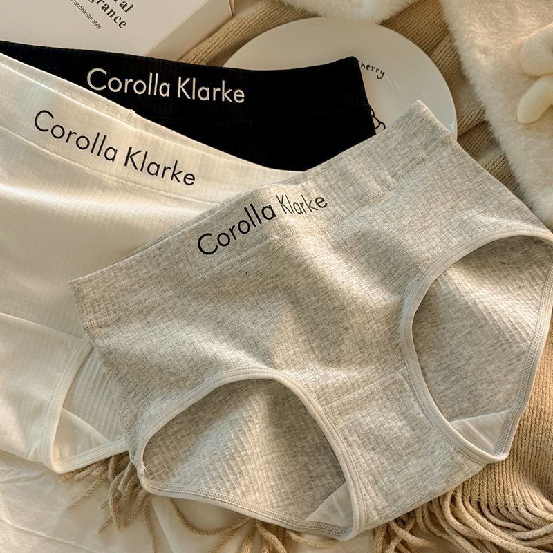 New seamless underwear for women, cotton, antibacterial, large-sized breathable, student, Korean-style mid-waist triangle pants