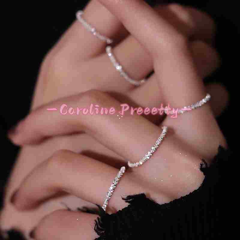 925 silver shimmering ring
