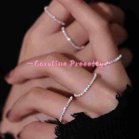 925 silver shimmering ring