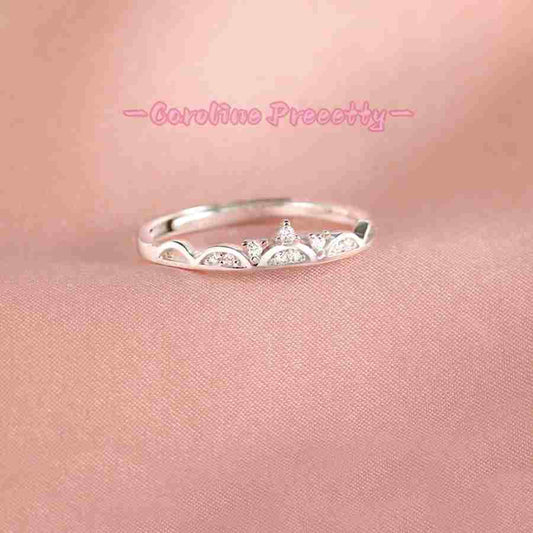 925 sterling silver crown ring