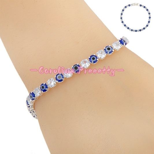 Cat's eye zircon colored bracelet
