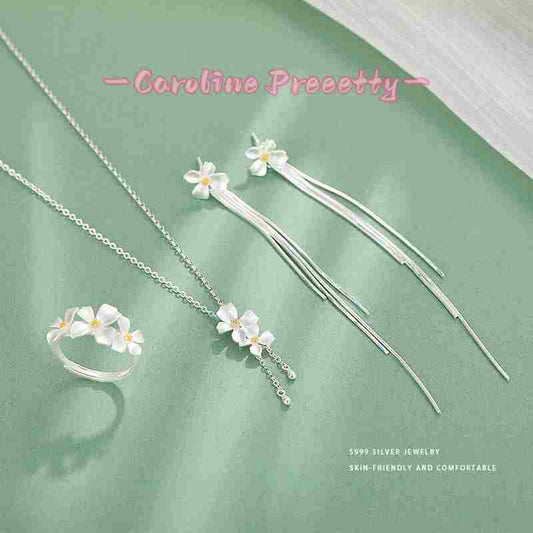 S999 pure silver elegant Gardenia series