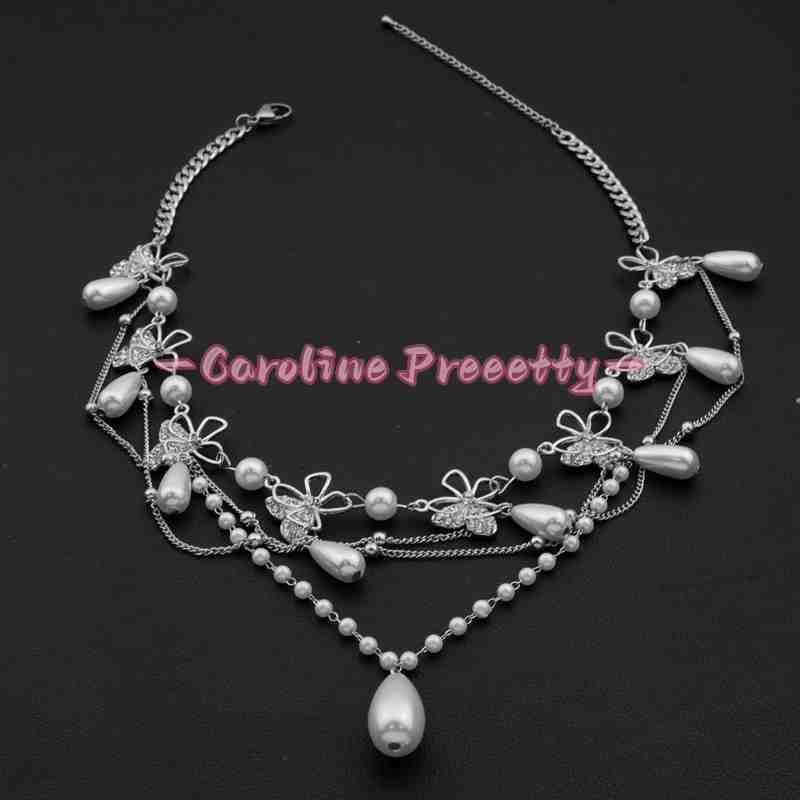 New multi-layer tassel zircon necklace