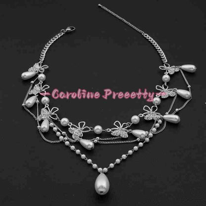 New multi-layer tassel zircon necklace