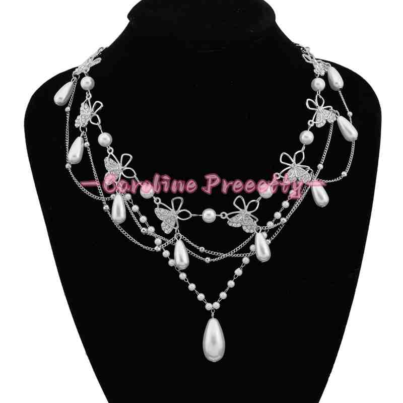 New multi-layer tassel zircon necklace