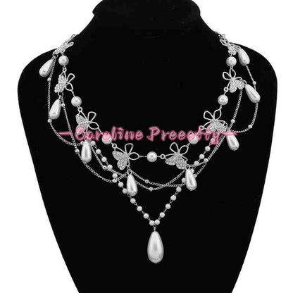 New multi-layer tassel zircon necklace