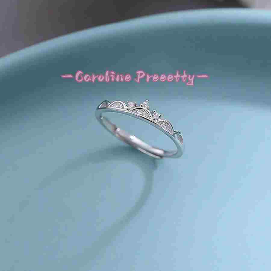 925 sterling silver crown ring