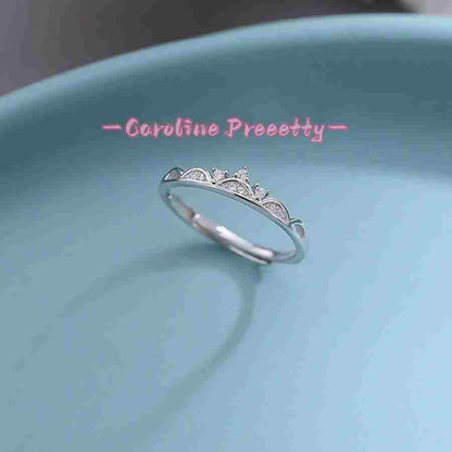 925 sterling silver crown ring
