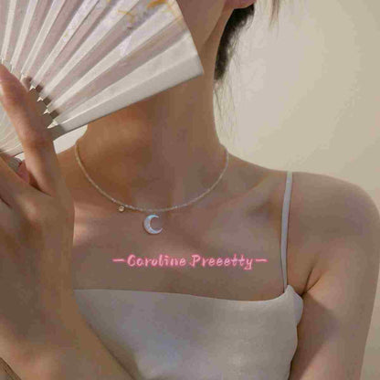 Moon White mother-of-pearl necklace