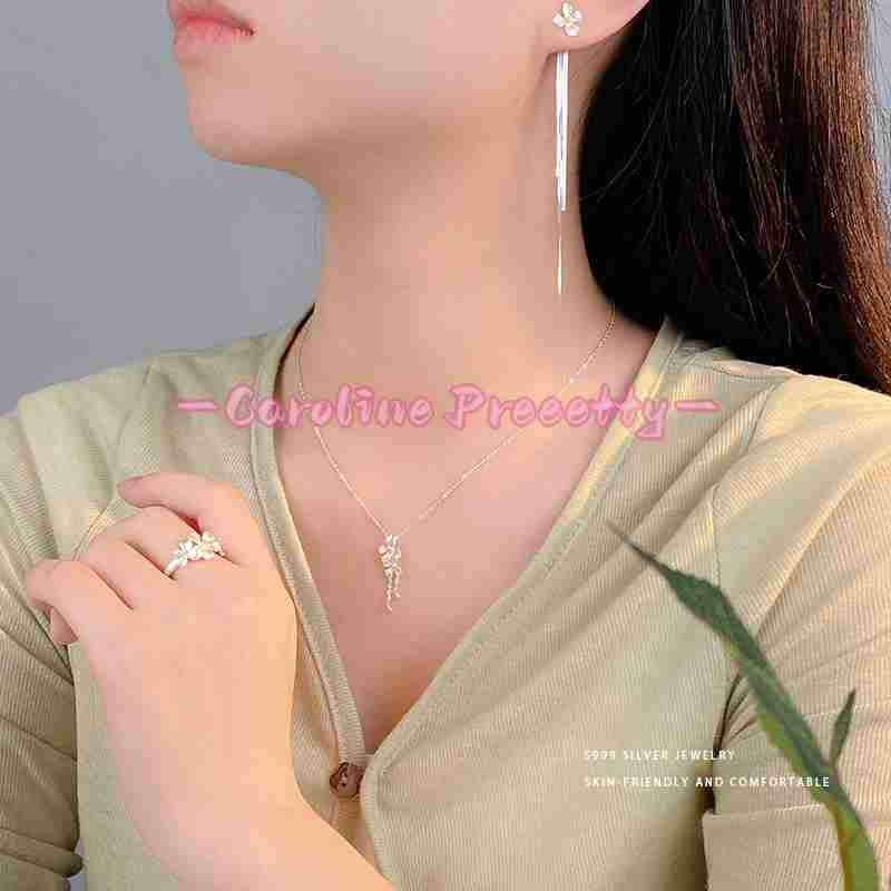 S999 pure silver elegant Gardenia series