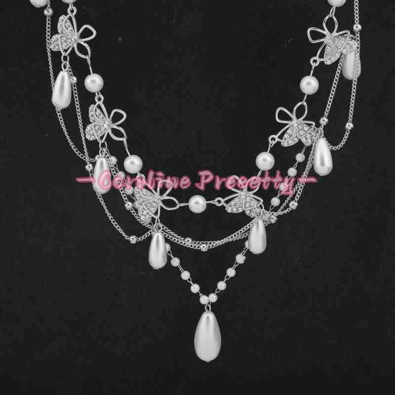 New multi-layer tassel zircon necklace