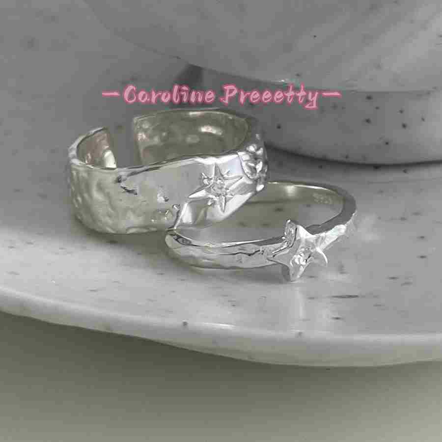S925 sterling silver Simple Celestial River Star Ring