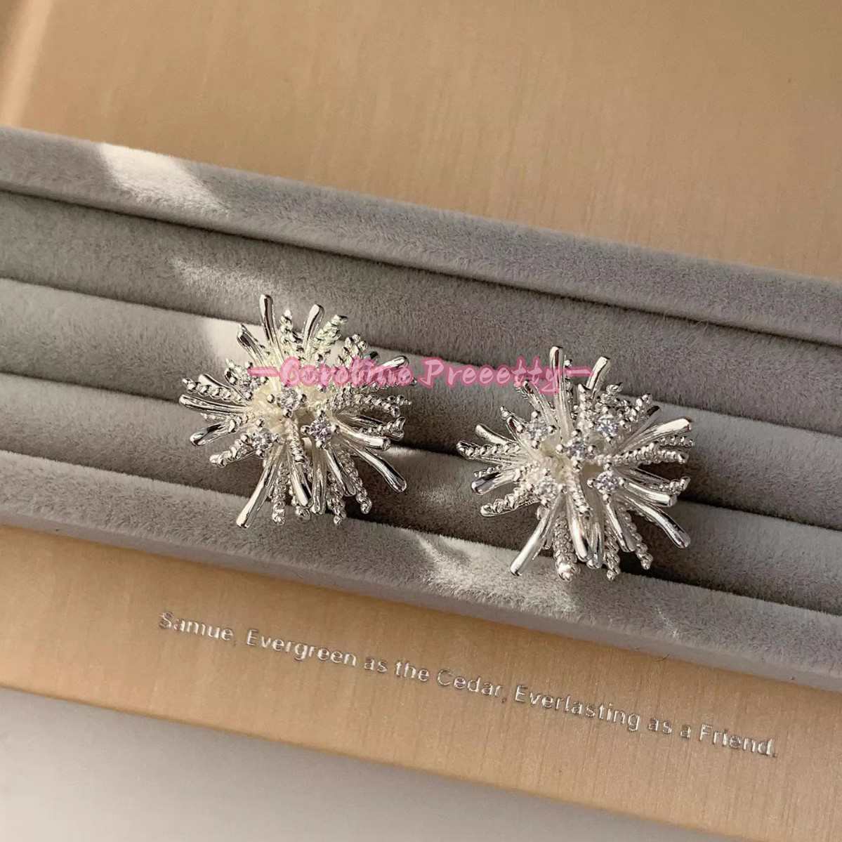 Dandelion stud earrings