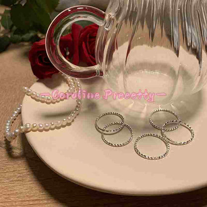 925 silver shimmering ring