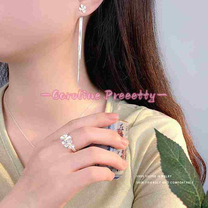 S999 pure silver elegant Gardenia series