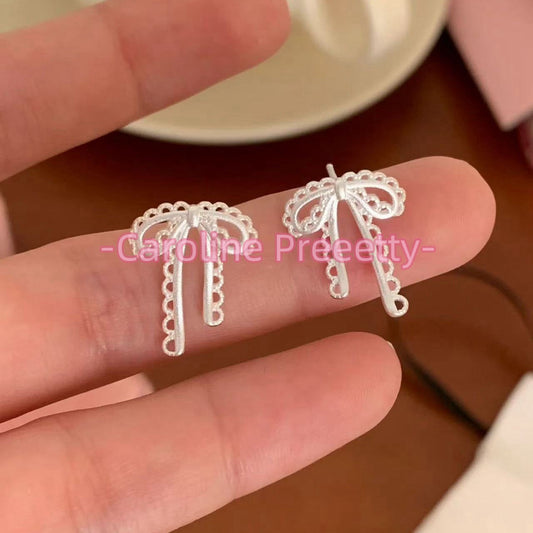 S925 Silver small ear stud earrings