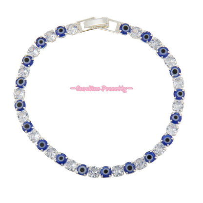 Cat's eye zircon colored bracelet