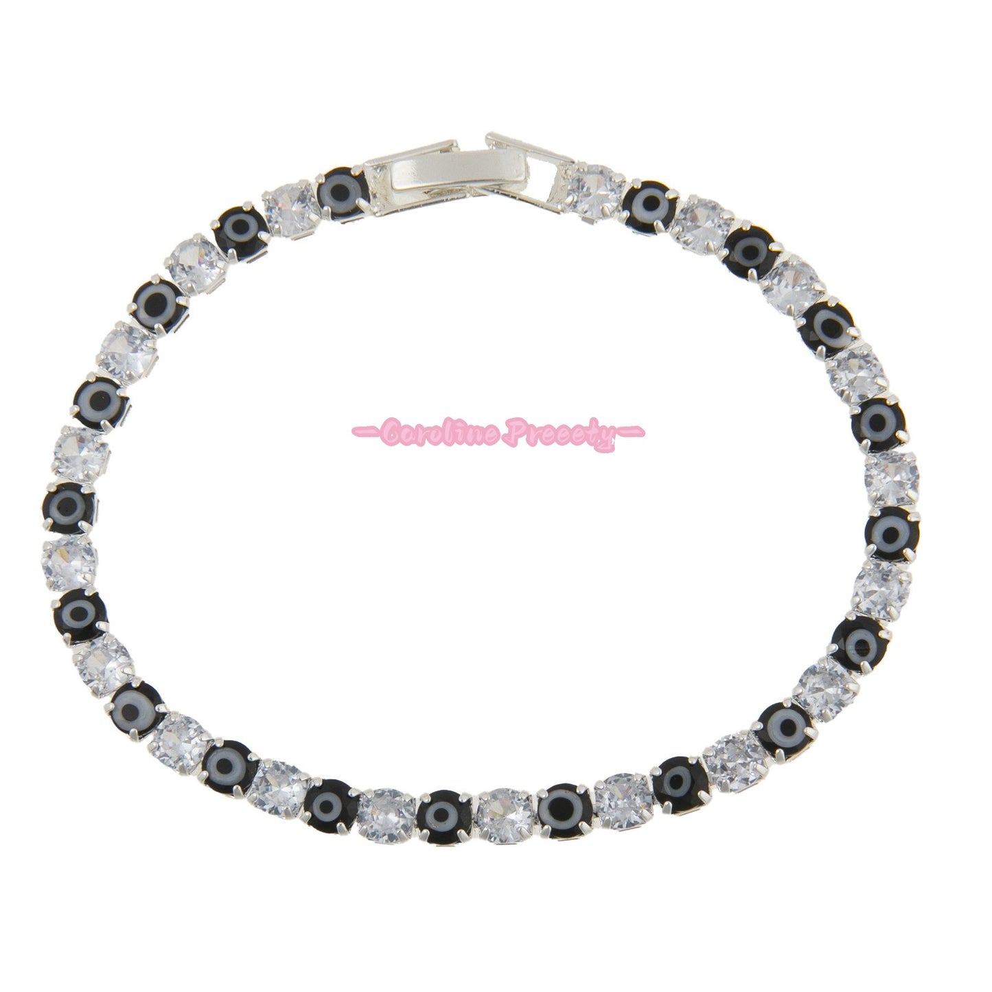 Cat's eye zircon colored bracelet