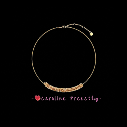 Light luxury style zircon choker necklace is a new best-selling and niche design collarbone chain for women