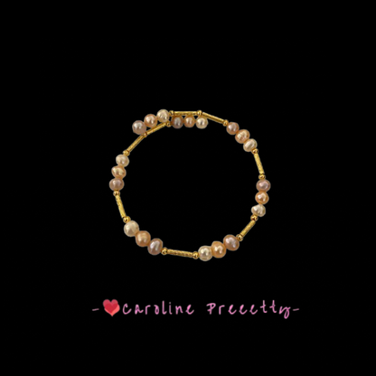 Fashionable natural freshwater pearl bracelet, light luxury style, high-end and elegant bracelet