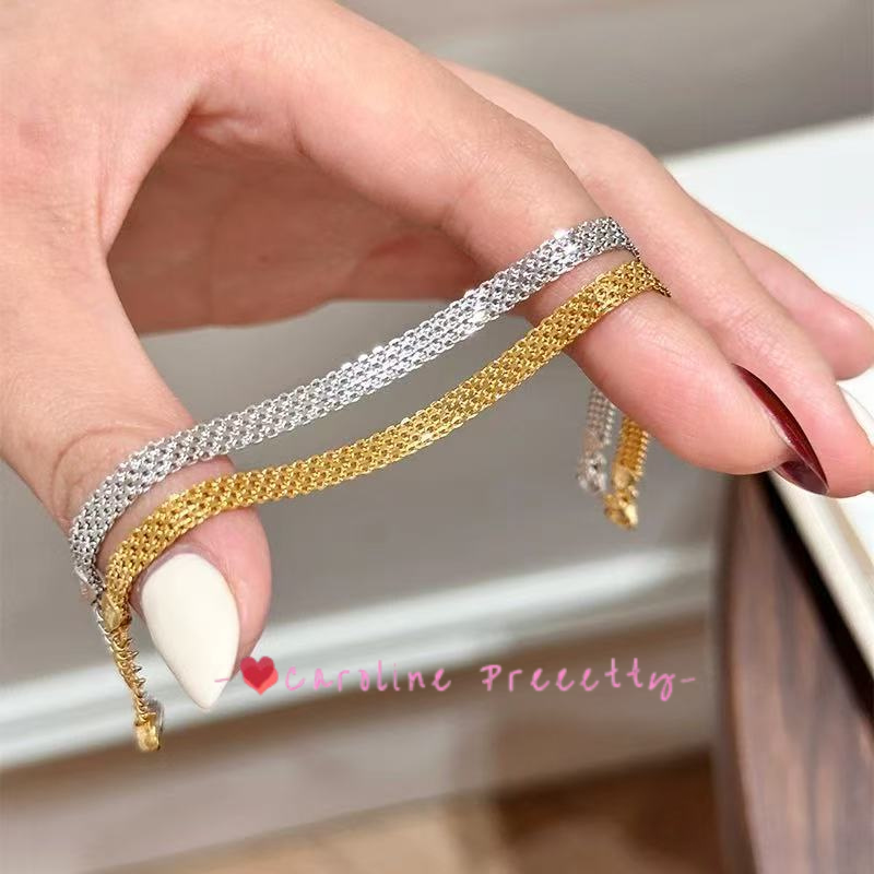Milanese strap bracelet vintage ribbon bracelet