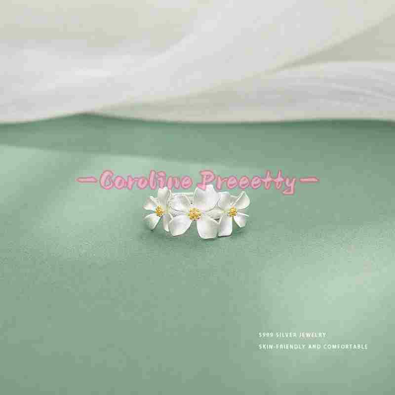 S999 pure silver elegant Gardenia series