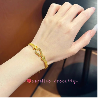 Milanese watch strap horseshoe buckle bracelet