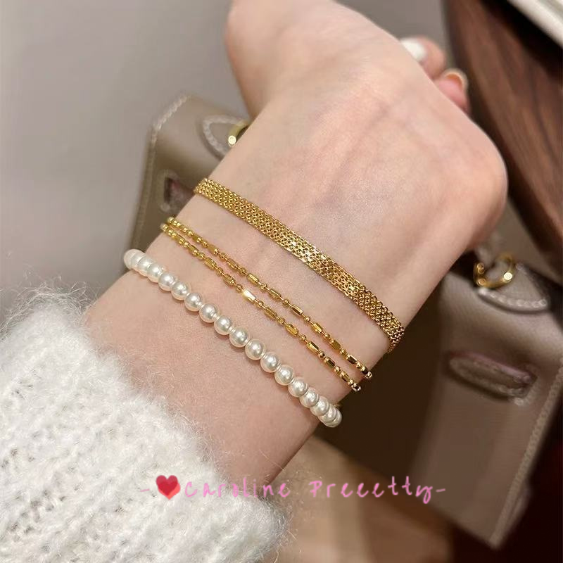 Milanese strap bracelet vintage ribbon bracelet