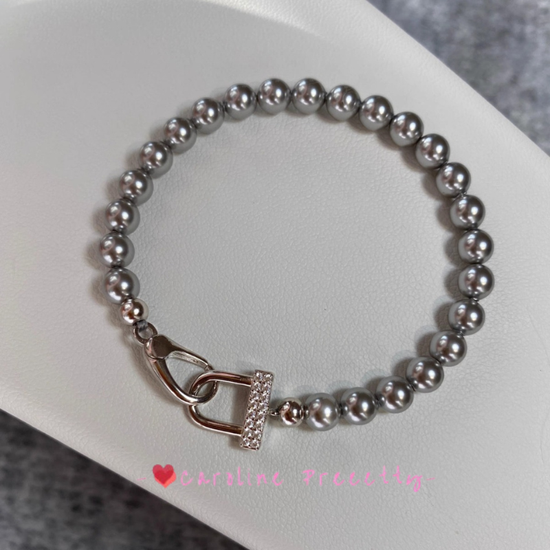 Exquisite, high-end, heavy industry, light luxury, simple and versatile, niche Shijia pearl bracelet