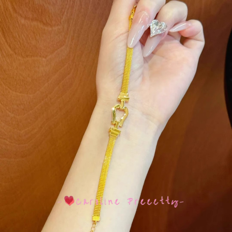 Milanese watch strap horseshoe buckle bracelet