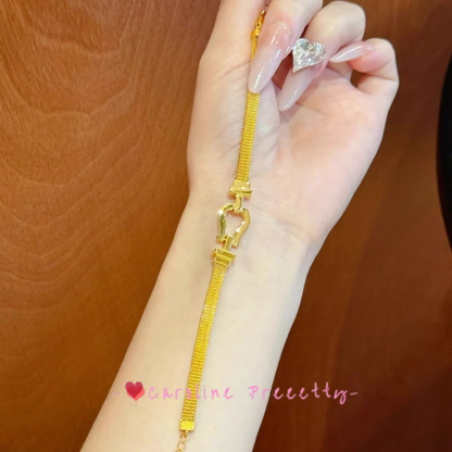 Milanese watch strap horseshoe buckle bracelet