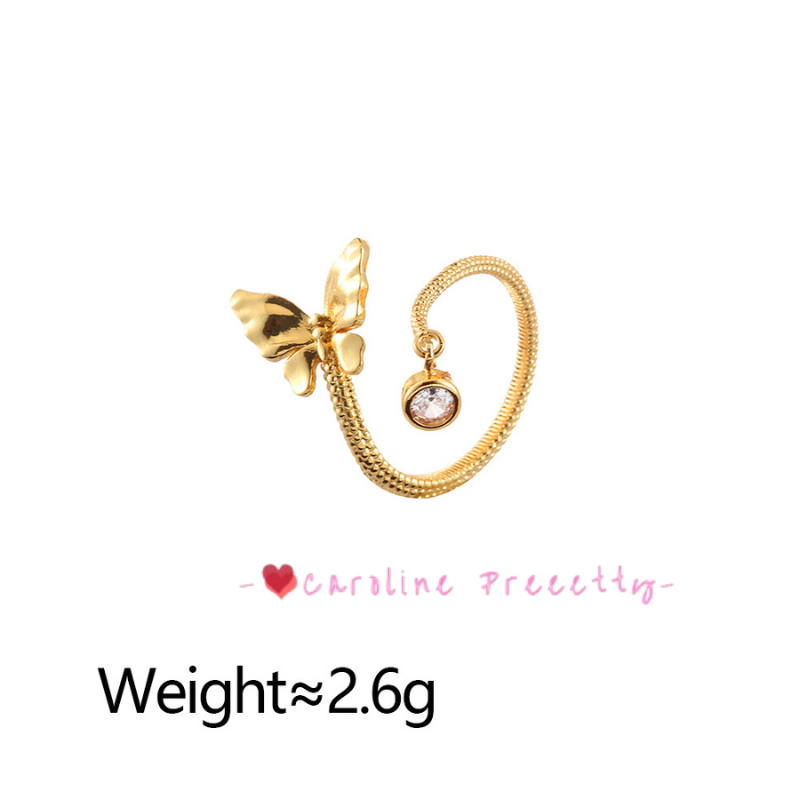 High-end, light luxury, trendy and fashionable, butterfly design ring, versatile for daily use, individual and exquisite, best-selling jewelry